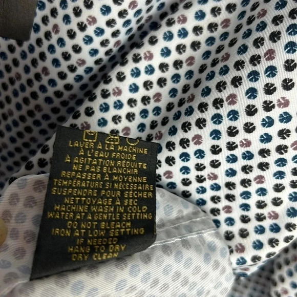 A.K.A.  silk look dress shirt .Small,MED,LG ,1X., two tone contrasting cuff - Picture 10 of 11